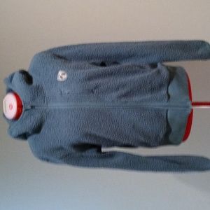 American Eagle Outfitters Green Fleece Full Zip Hoodie XL/TG